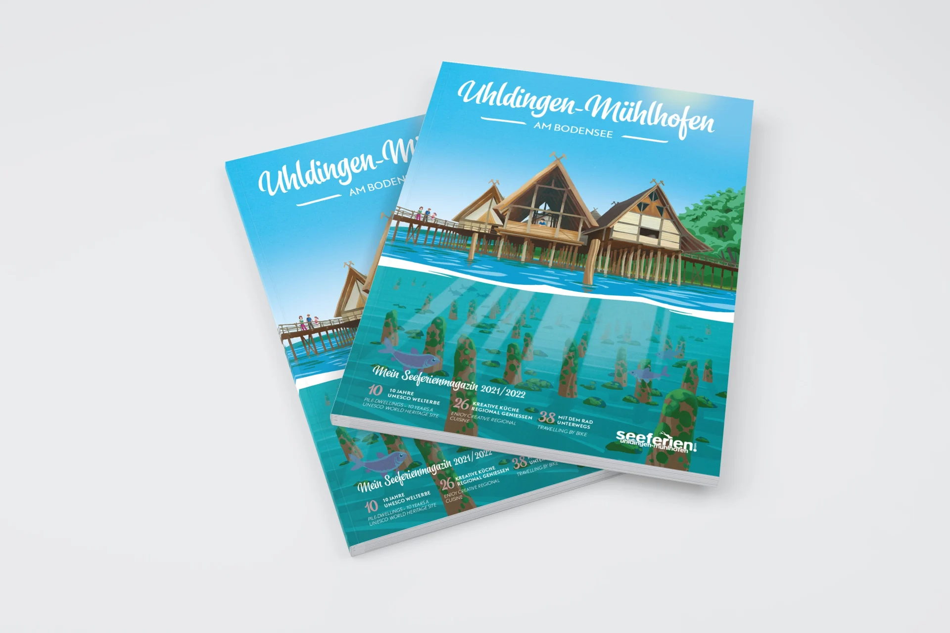 Seeferienmagazin 2021 zwei Broschüren Mockup
