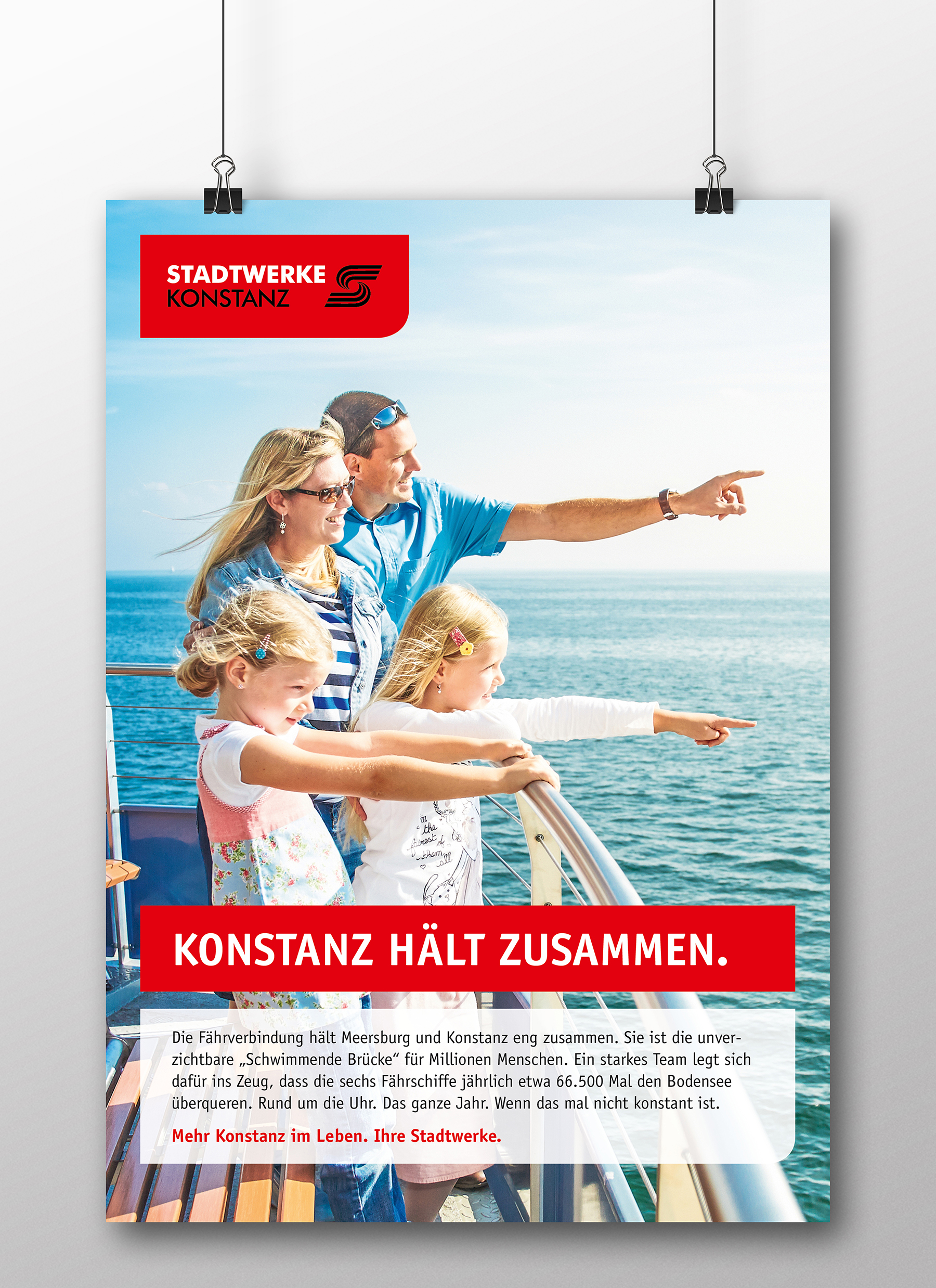 Stadtwerke Konstanz Imagekampagne Motiv Fähre