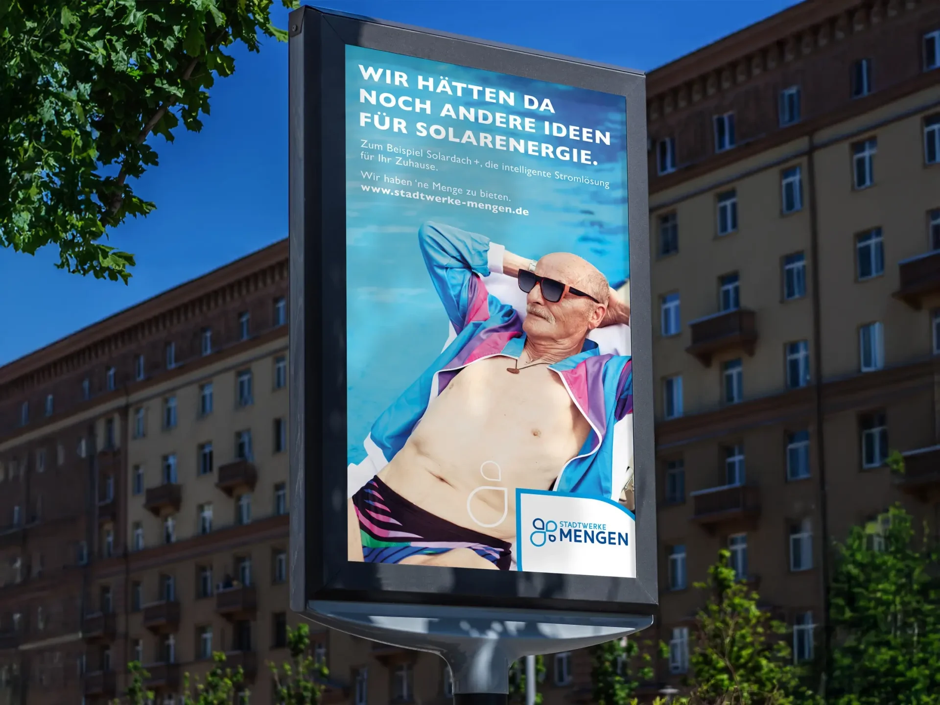 Stadtwerke Mengen Kampagne Plakat