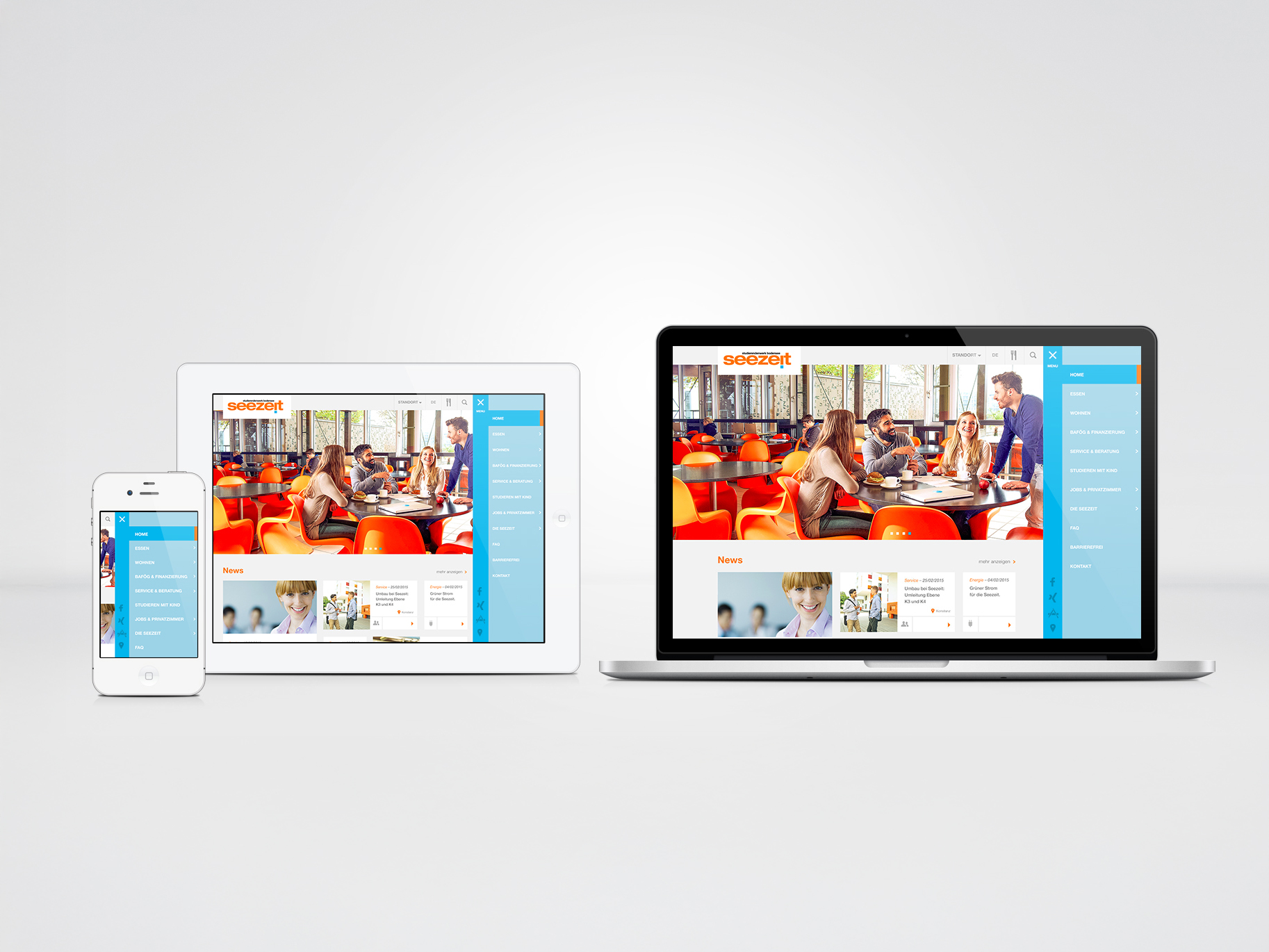 Seezeit Website all devices Mockup