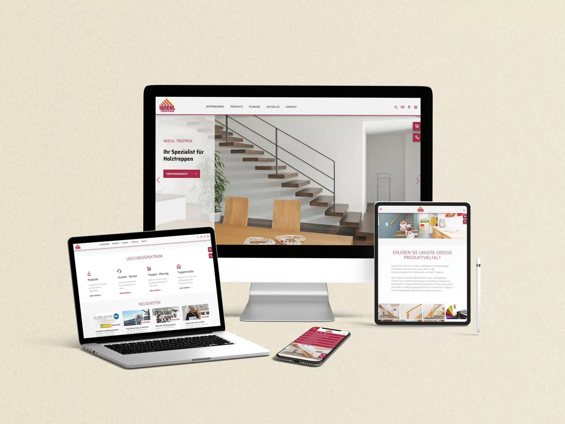 Wiehl Website Mockup all devices
