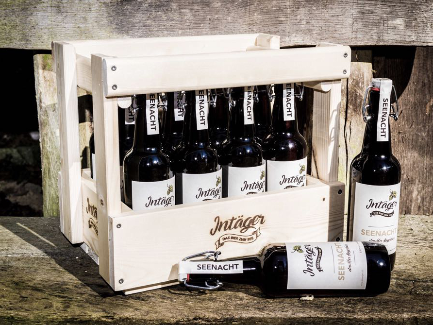 Intaeger Bier im Bierkasten