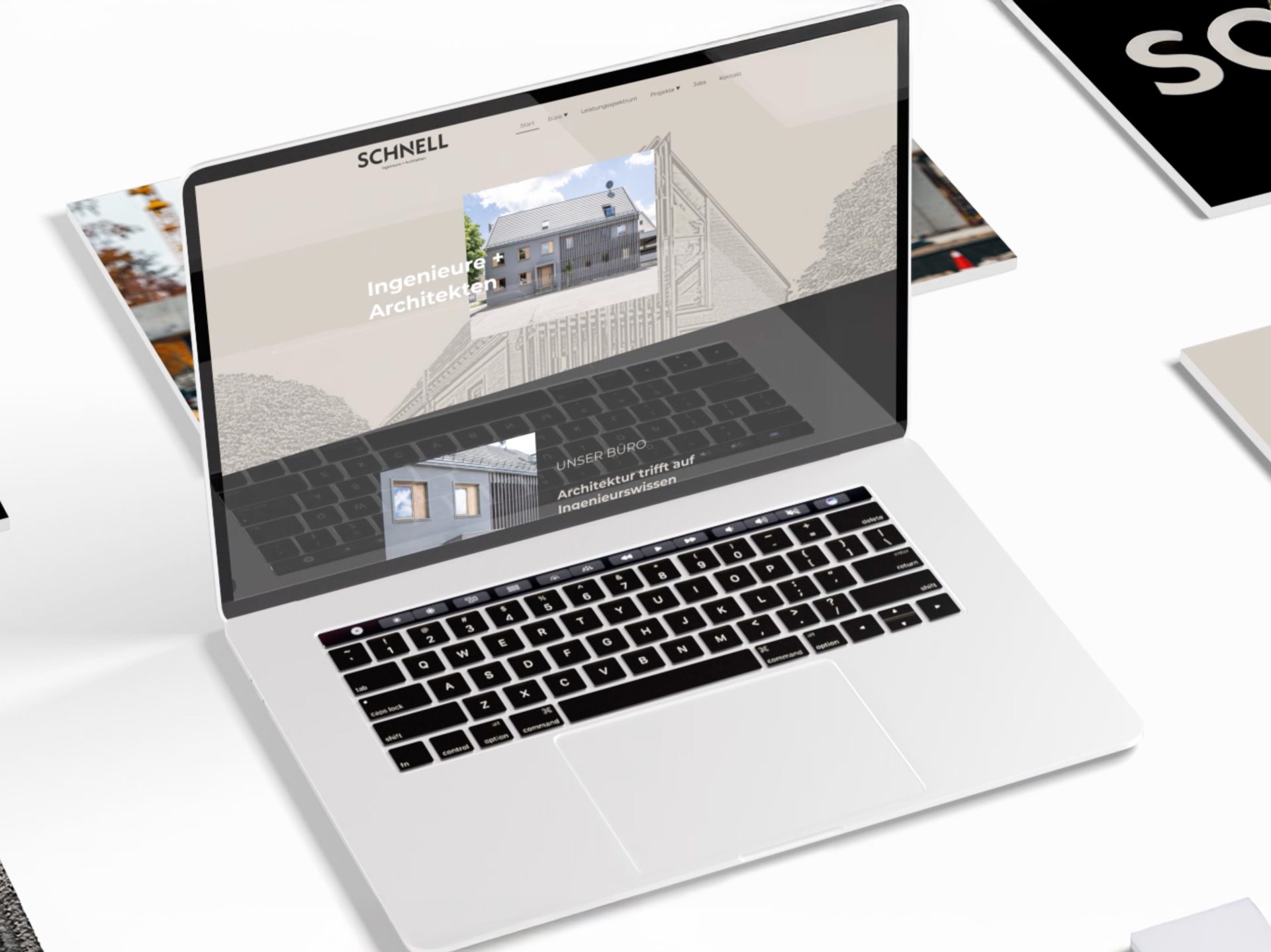 Schnell Website Mockup